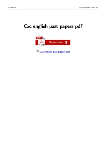 Csec Past Papers Form Preview