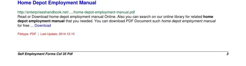 Filling in csf 35 self employment form pdf stage 5