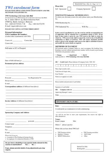 Cswip Form Preview