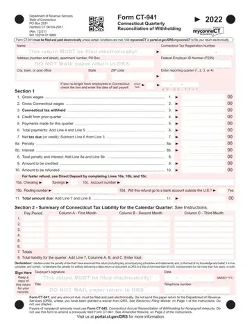 Ct 941 Form Preview