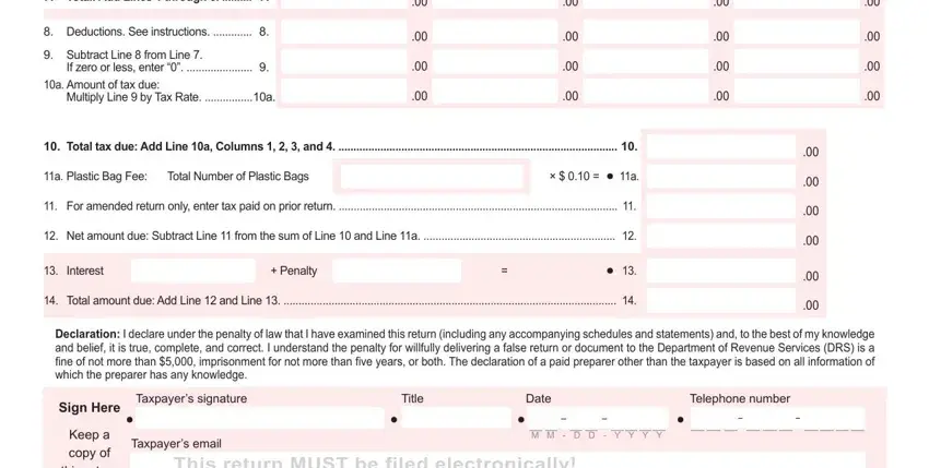 Completing form os114 stage 2