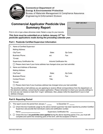 Ct Form Pesticide Preview