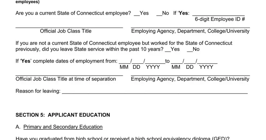 Finishing ct employment of state stage 5
