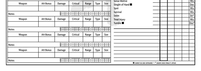 Filling in d20 character generator step 3