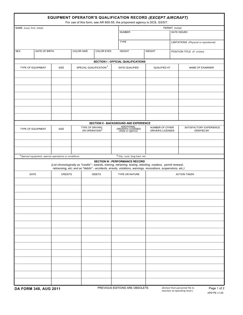DA 348 Form ≡ Fill Out Printable PDF Forms Online