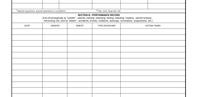 step 2 to filling out da 348 form