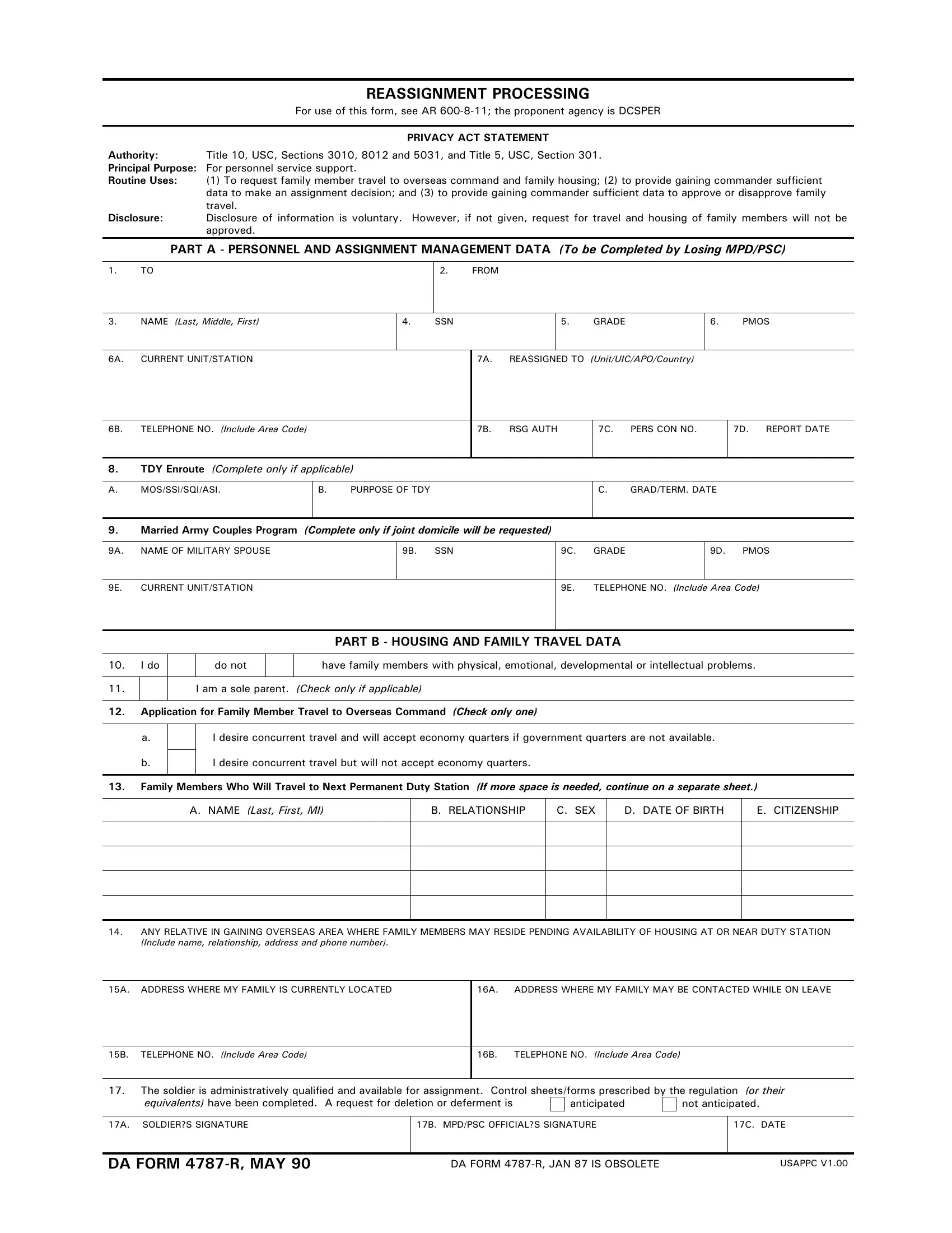 Da 4787 Form ≡ Fill Out Printable PDF Forms Online