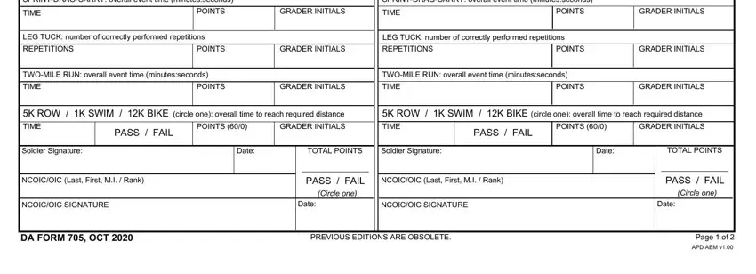 DA Form 705 ≡ Fill Out Printable PDF Forms Online