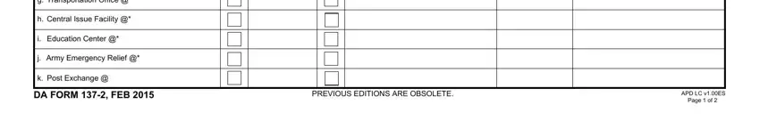 Filling in 2015 da 137 2 form step 2