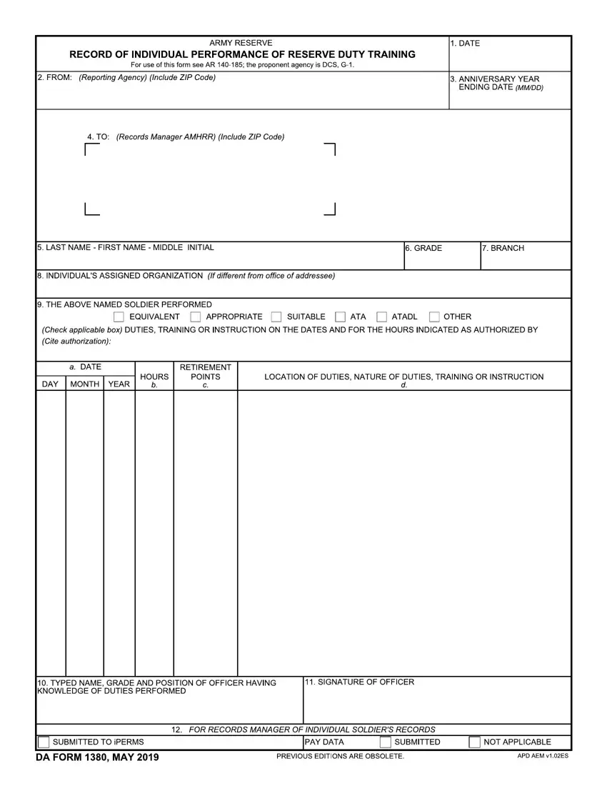 Da Form 1380 ≡ Fill Out Printable PDF Forms Online
