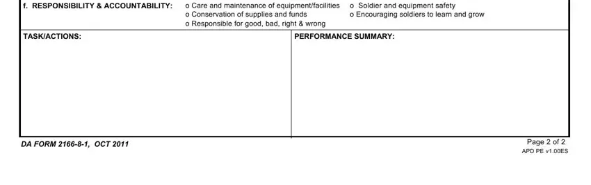 Filling in da form 2166 8 1 stage 5