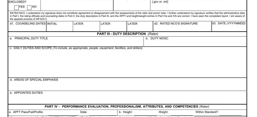 Da Form 2166 8 1 Fillable Word - Printable Forms Free Online