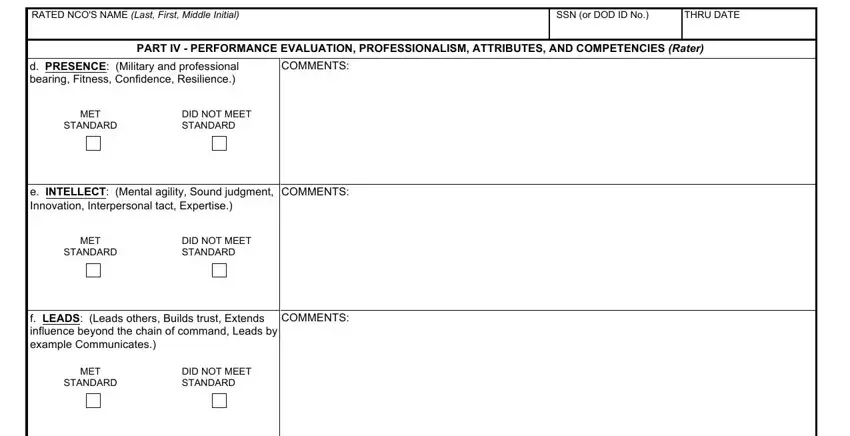 blank ncoer form