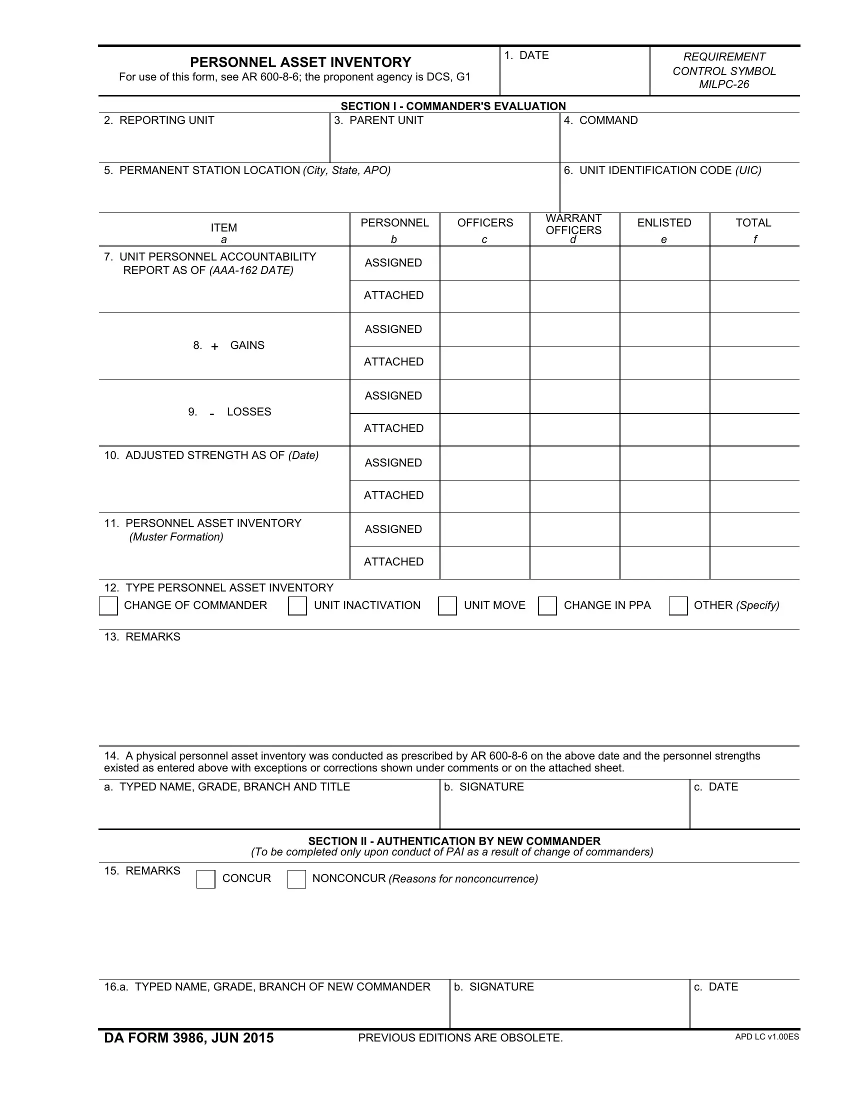 Da Form 3986 ≡ Fill Out Printable PDF Forms Online