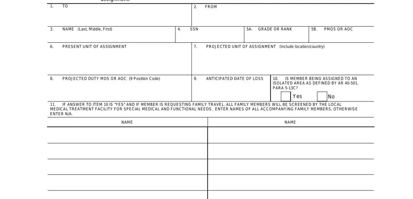 da4036 fields to fill out