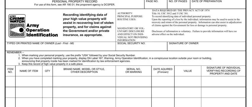 DA Form 4986 ≡ Fill Out Printable PDF Forms Online