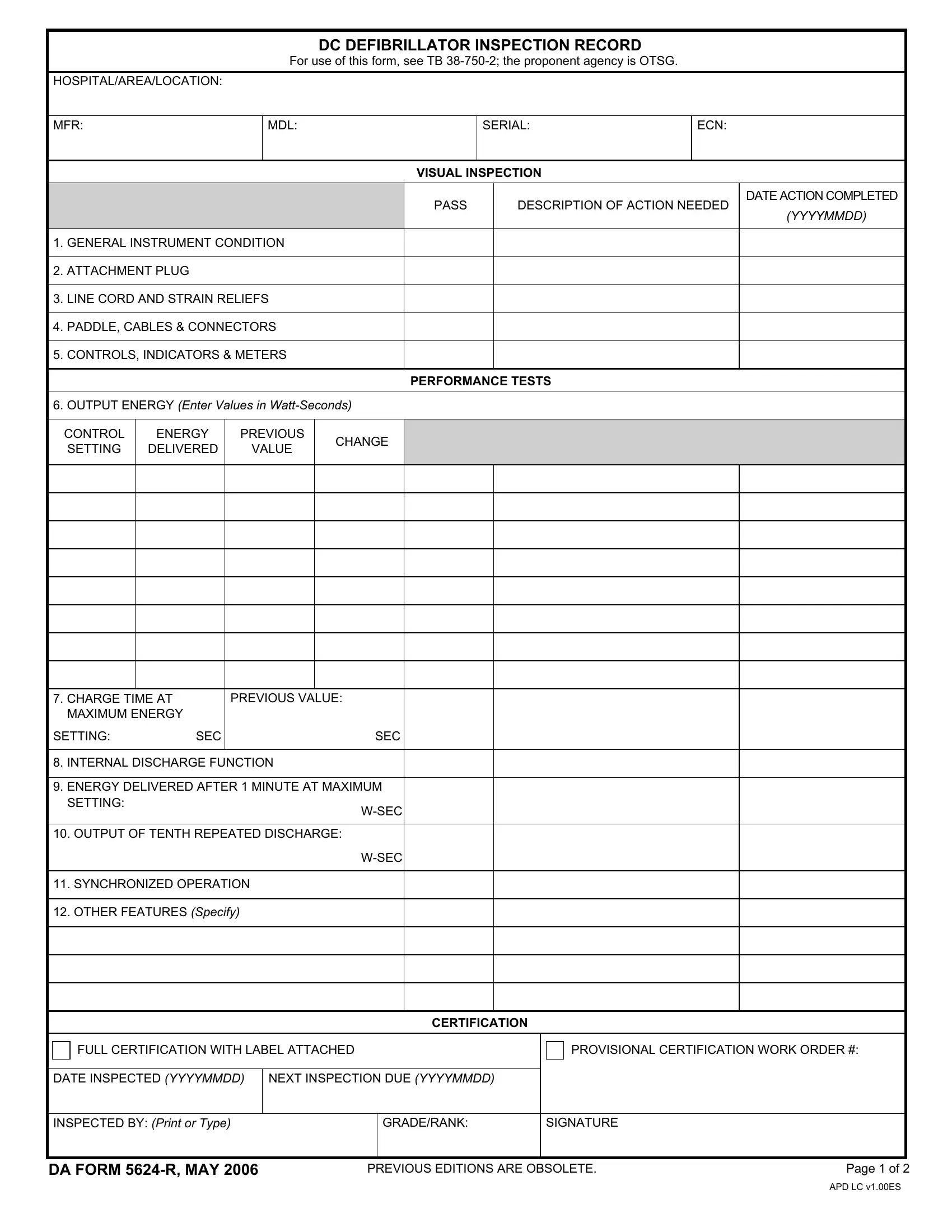 Da Form 5624 R ≡ Fill Out Printable PDF Forms Online