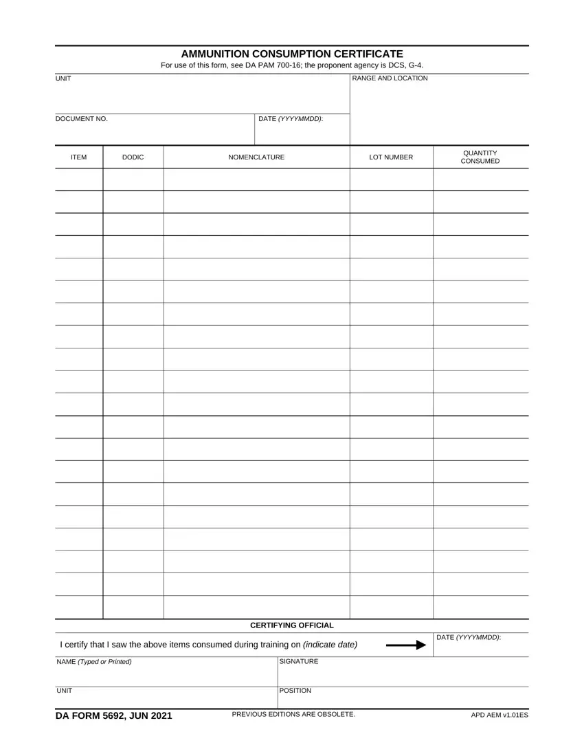 Da Form 5692 R ≡ Fill Out Printable PDF Forms Online