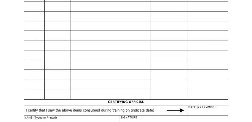 stage 2 to finishing consumption report army