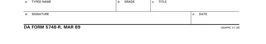 stage 2 to entering details in da form 5748 r