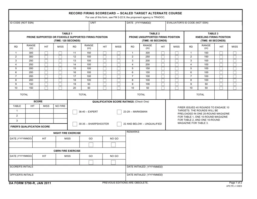 DA Form 5790-R ≡ Fill Out Printable PDF Forms Online