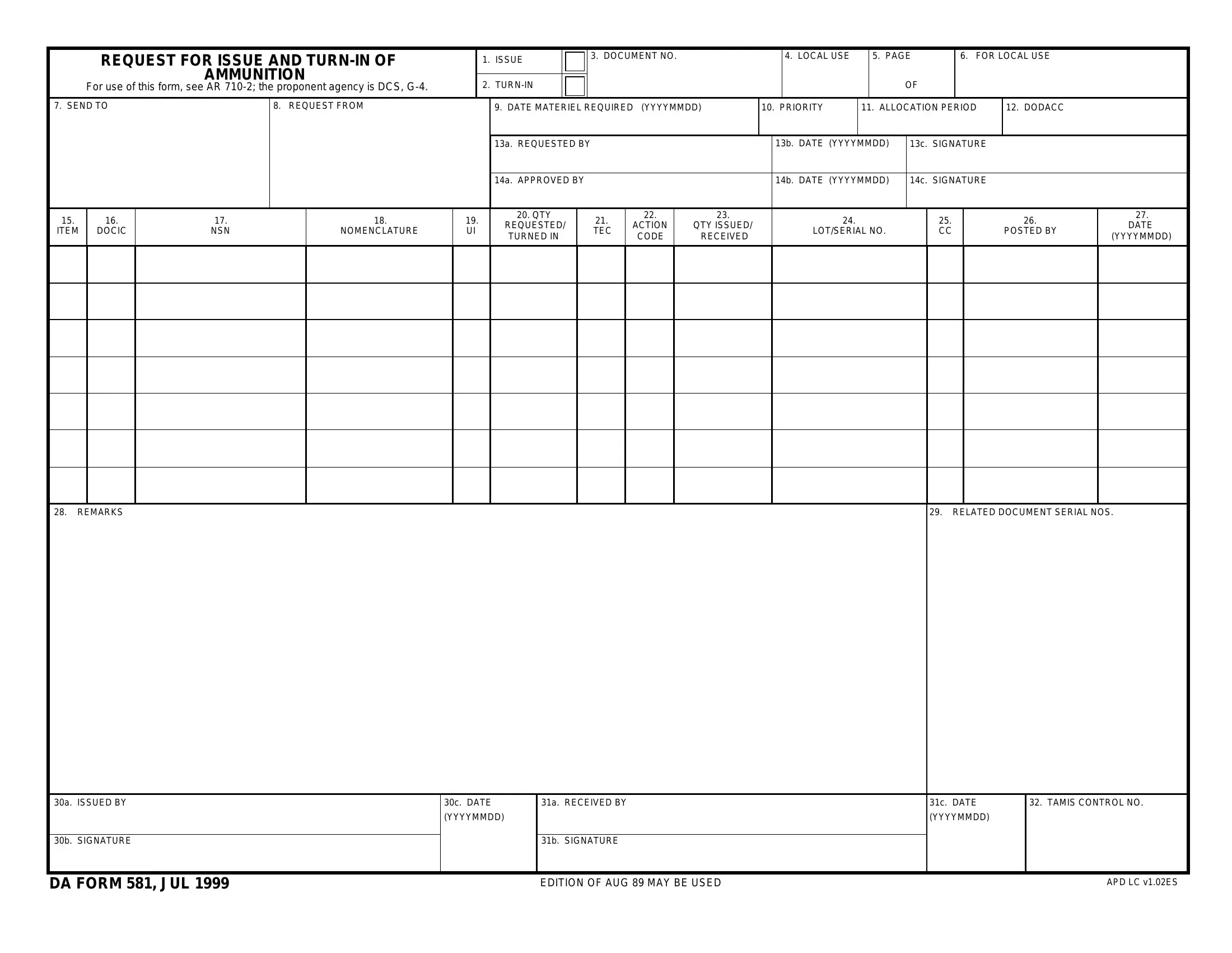 da-form-581-fill-out-printable-pdf-forms-online