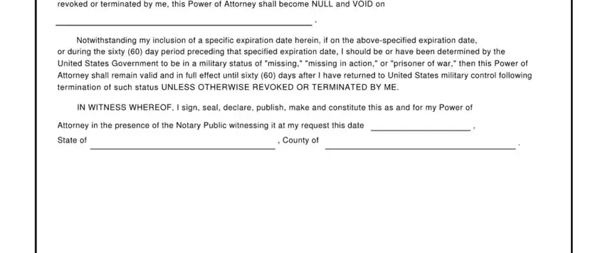step 2 to entering details in how to army power attorney