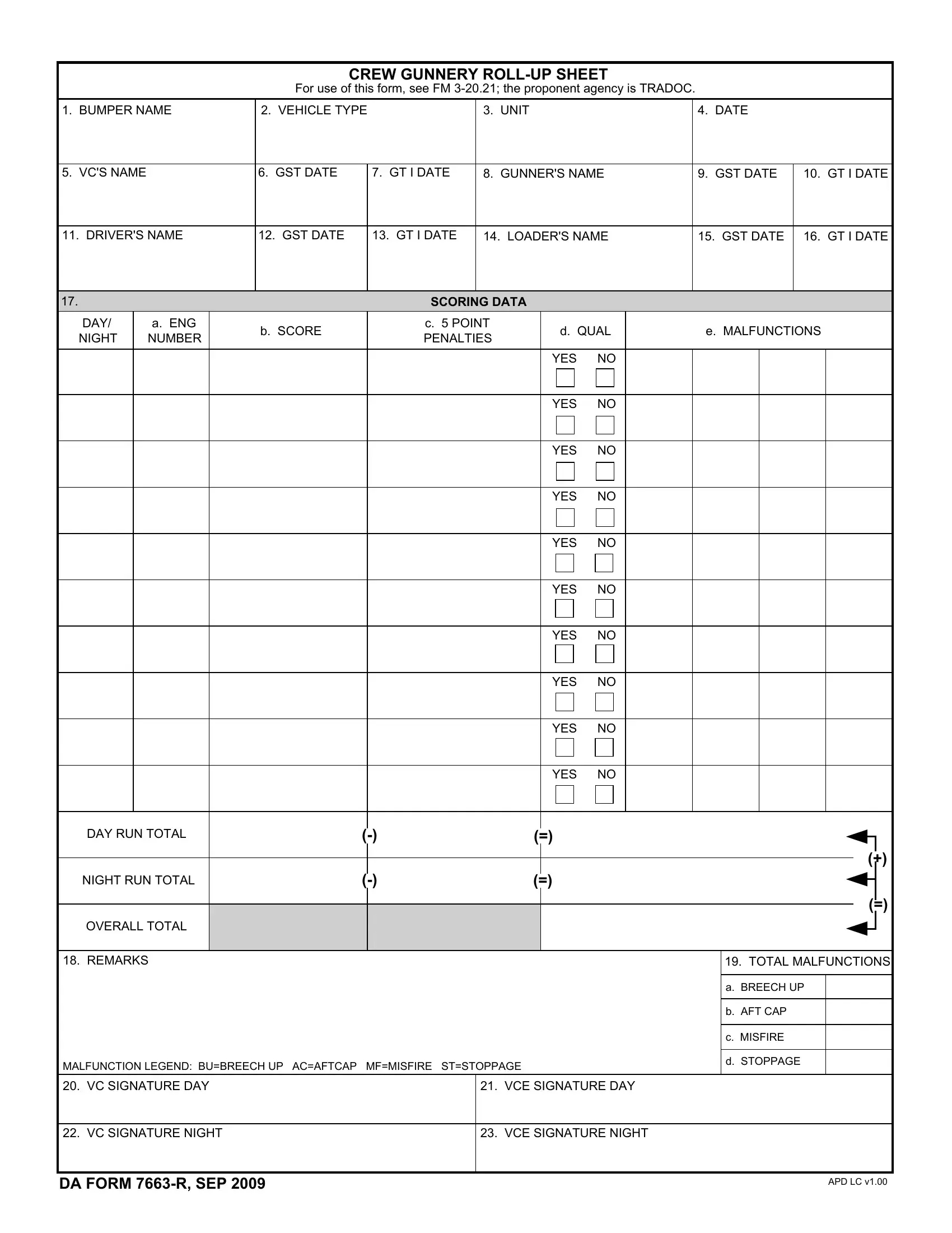 Da Form 7663 R ≡ Fill Out Printable PDF Forms Online