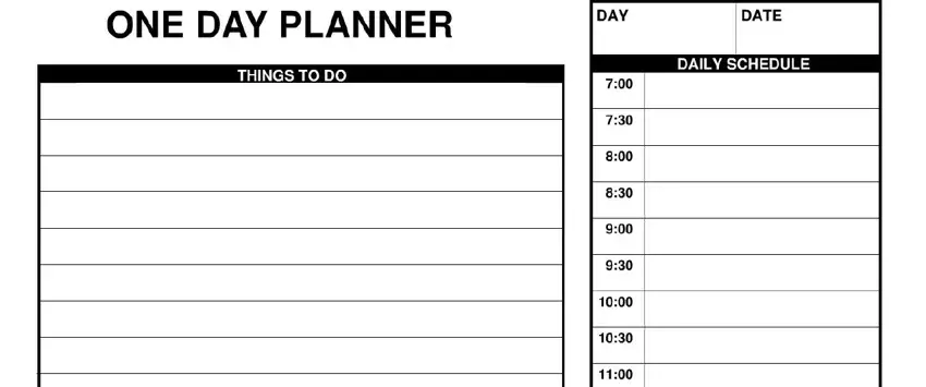daily planner 15 minute increments pdf spaces to fill in
