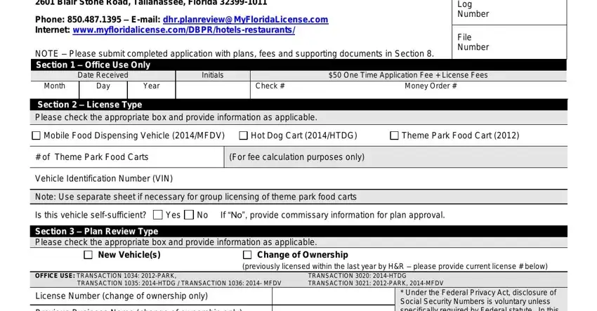 part 4 to entering details in dbpr hr 7031 form