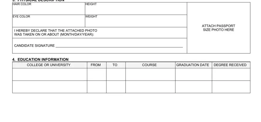 Filling in USC step 2