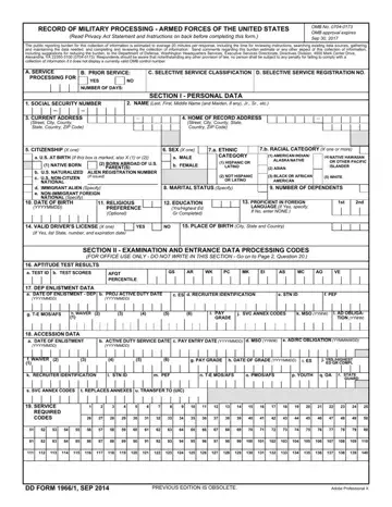 Dd 1966 1 Form Preview
