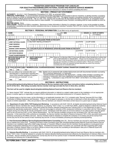 Dd 2648 1 Form Preview