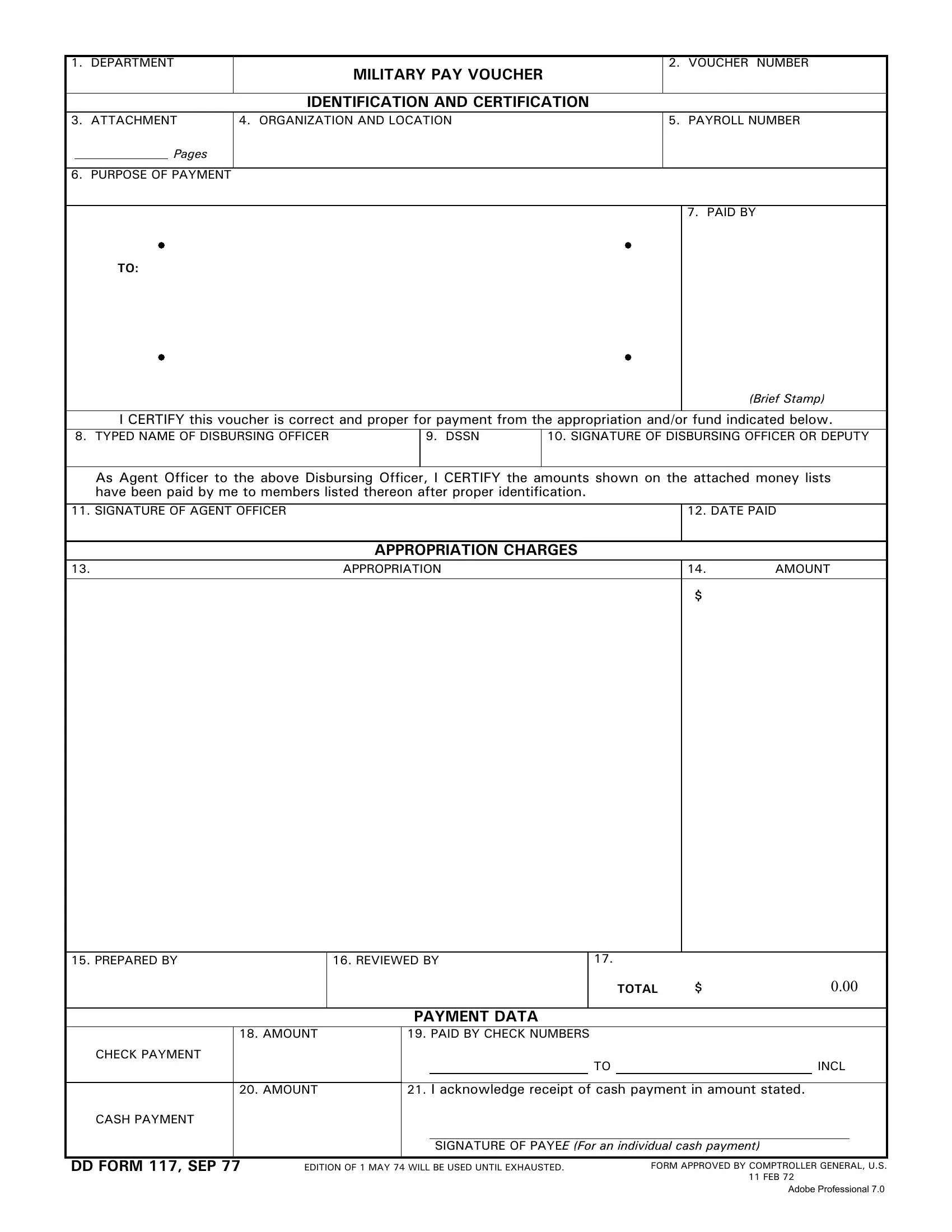 Executive Branch PDF Forms Fillable And Printable