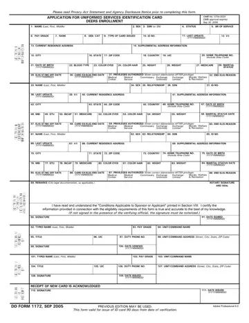 Dd Form 1172 Preview