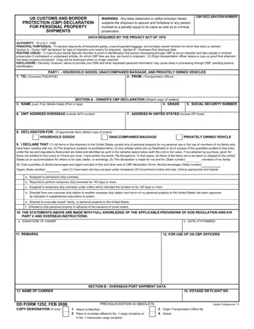 Dd Form 1252 Preview