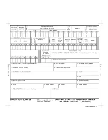 Dd Form 1348 6 Preview