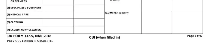 step 5 to completing dd 137 5 pdf