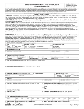 Dd Form 137 6 Preview