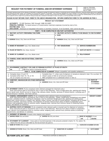 Dd Form 1375 Preview