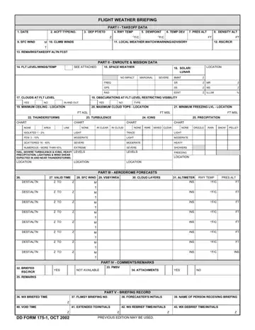 Dd Form 175 1 Preview
