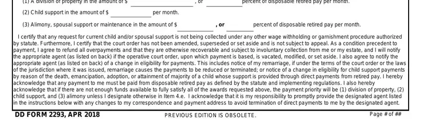 stage 3 to entering details in form 2293