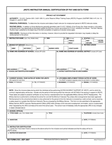 DD 2767 Form Preview