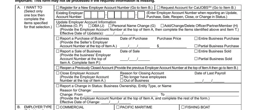 california edd account online fields to fill out