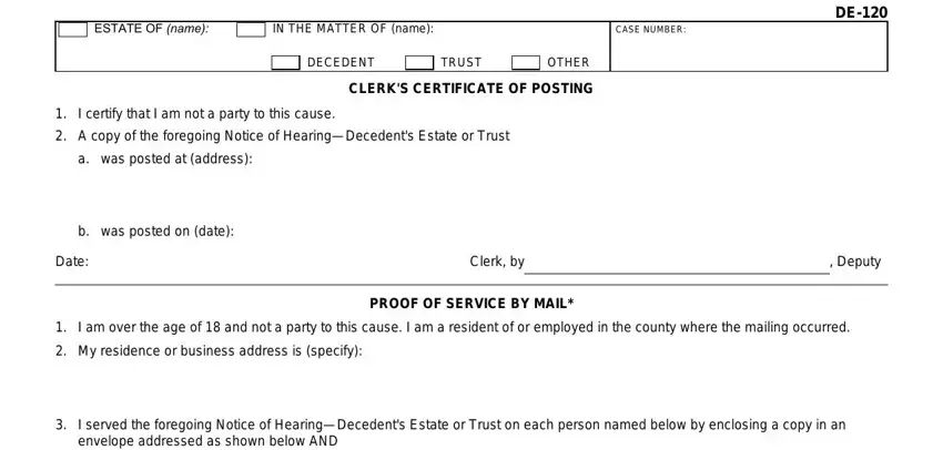 part 4 to finishing notice of hearing sample california