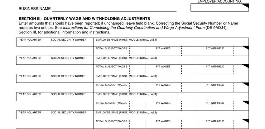 Filling out de9 adj stage 3