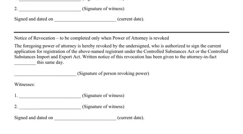 Completing dea csos power of attorney form part 2