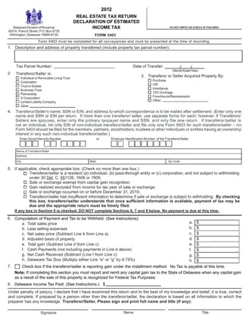 Delaware Form 5403 Preview