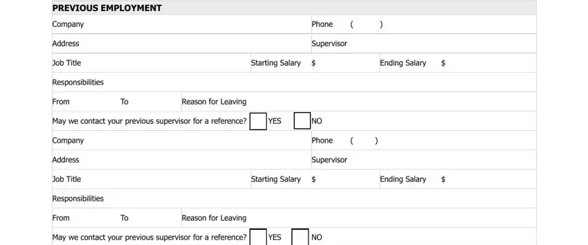 Finishing denny's application pdf step 3