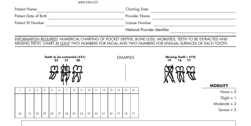 Periodontal Charting Online Form Fill Out And Sign Pr 8501